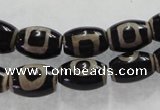 CAG5089 15.5 inches 8*12mm drum tibetan agate beads wholesale