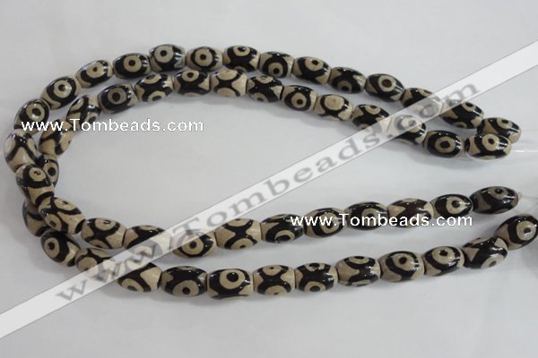 CAG5090 15.5 inches 8*12mm drum tibetan agate beads wholesale