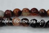 CAG5113 15.5 inches 10mm faceted round line agate beads wholesale