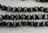 CAG5135 15 inches 6mm faceted round tibetan agate beads wholesale