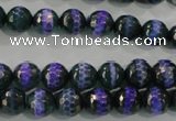 CAG5143 15 inches 8mm faceted round tibetan agate beads wholesale