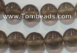 CAG5243 15.5 inches 12mm round Brazilian grey agate beads wholesale