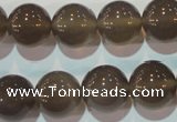 CAG5244 15.5 inches 14mm round Brazilian grey agate beads wholesale