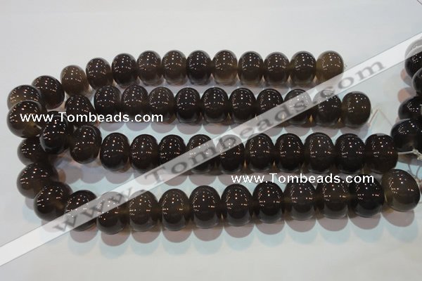 CAG5252 15.5 inches 15*20mm rondelle Brazilian grey agate beads