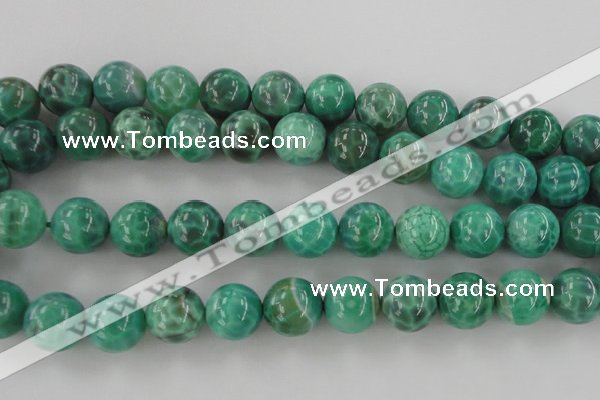 CAG5305 15.5 inches 14mm round peafowl agate gemstone beads