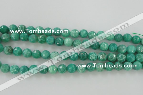 CAG5310 15.5 inches 6mm faceted round peafowl agate gemstone beads