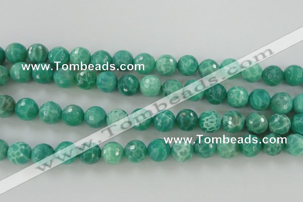 CAG5312 15.5 inches 10mm faceted round peafowl agate gemstone beads