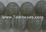 CAG5326 15.5 inches 18mm round grey line agate beads wholesale