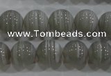 CAG5328 15.5 inches 10mm round grey line agate beads wholesale