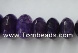 CAG5414 8*12mm – 13*22mm faceted rondelle dragon veins agate beads