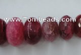 CAG5415 8*12mm – 13*22mm faceted rondelle dragon veins agate beads