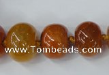 CAG5422 8*12mm – 20*30mm rondelle dragon veins agate beads