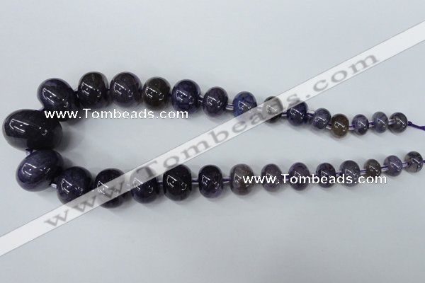 CAG5424 8*12mm – 20*30mm rondelle dragon veins agate beads