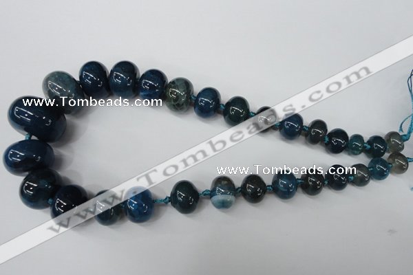 CAG5425 8*12mm – 20*30mm rondelle dragon veins agate beads