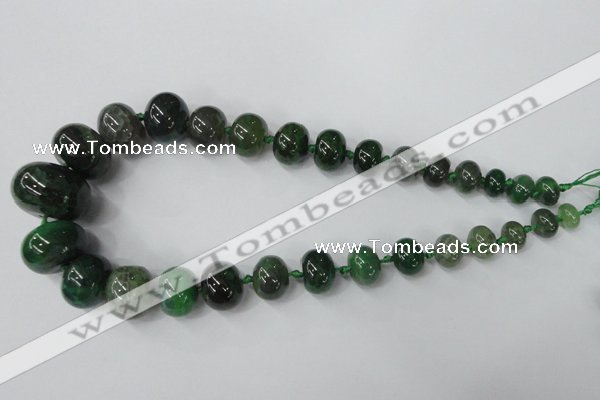 CAG5426 8*12mm – 20*30mm rondelle dragon veins agate beads