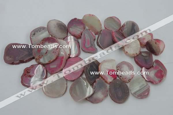 CAG5470 15.5 inches 22*25mm - 35*40mm freeform agate gemstone beads