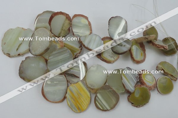 CAG5474 15.5 inches 16*22mm - 25*38mm freeform agate gemstone beads