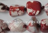 CAG5520 15.5 inches 16*18mm nuggets agate gemstone beads