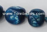 CAG5525 15.5 inches 20*22mm - 20*24mm nuggets agate gemstone beads