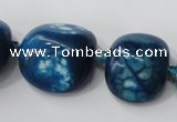 CAG5525 15.5 inches 20*22mm - 20*24mm nuggets agate gemstone beads