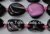 CAG5527 15.5 inches 14*18mm - 22*32mm nuggets agate gemstone beads