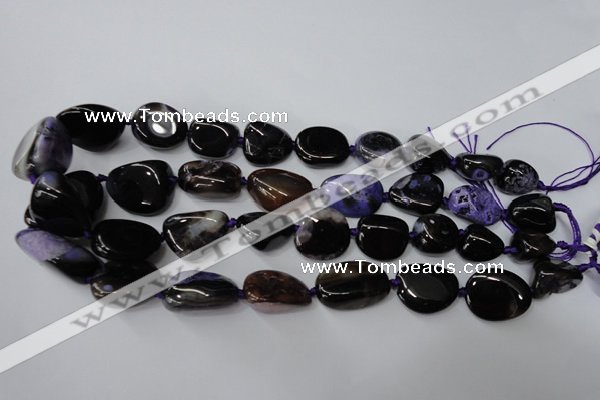 CAG5530 15.5 inches 14*18mm - 22*32mm nuggets agate gemstone beads