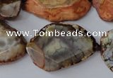 CAG5534 15.5 inches 20*25mm - 25*32mm freeform agate gemstone beads