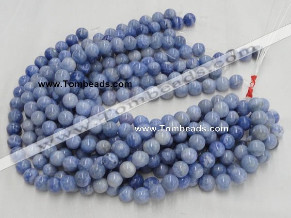 CAG555 16 inches 14mm round blue agate gemstone beads wholesale