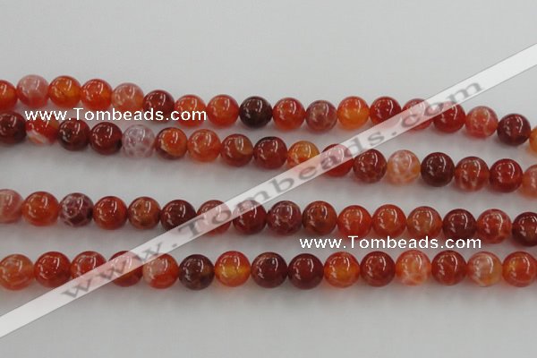 CAG5562 15.5 inches 8mm round natural fire agate beads wholesale