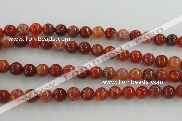 CAG5563 15.5 inches 10mm round natural fire agate beads wholesale