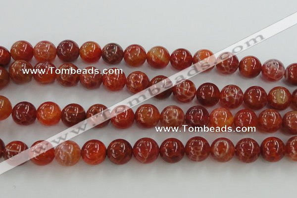 CAG5564 15.5 inches 12mm round natural fire agate beads wholesale