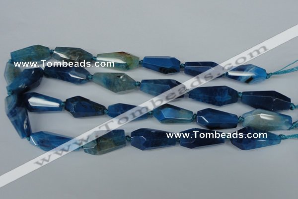 CAG5571 15 inches 15*20mm - 15*32mm faceted nuggets agate beads