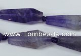 CAG5572 15 inches 15*20mm - 15*38mm faceted nuggets agate beads