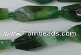 CAG5573 15 inches 15*25mm - 15*45mm faceted nuggets agate beads