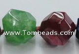 CAG5590 15 inches 10*12mm - 25*27mm faceted nuggets agate beads