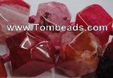 CAG5592 15 inches 12*14mm - 24*25mm faceted nuggets agate beads