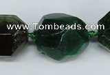 CAG5609 15 inches 22*25mm faceted nuggets agate gemstone beads