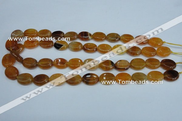 CAG5623 15 inches 13*16mm oval dragon veins agate beads wholesale