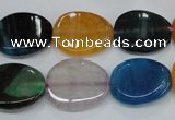 CAG5624 15 inches 15*28mm oval dragon veins agate beads wholesale