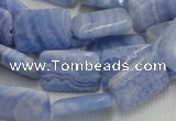 CAG564 16 inches 13*18mm rectangle blue agate beads wholesale