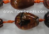 CAG5748 15 inches 18*25mm faceted teardrop fire crackle agate beads