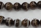 CAG5902 15 inches 10mm round Madagascar agate gemstone beads