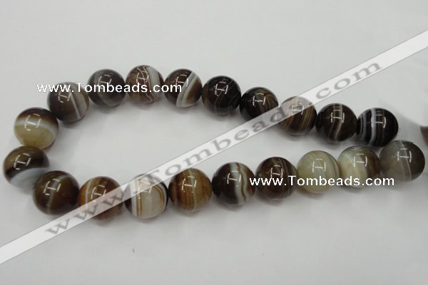 CAG5907 15 inches 20mm round Madagascar agate gemstone beads