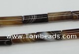 CAG5918 15 inches 6*16mm tube Madagascar agate gemstone beads