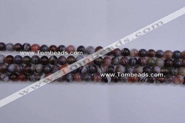 CAG5952 15.5 inches 8mm round botswana agate beads wholesale