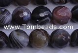 CAG5962 15.5 inches 10mm faceted round botswana agate beads wholesale