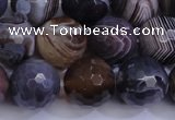 CAG5963 15.5 inches 12mm faceted round botswana agate beads wholesale
