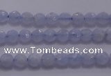 CAG5995 15.5 inches 4mm faceted round blue lace agate beads