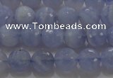 CAG5997 15.5 inches 8mm faceted round blue lace agate beads