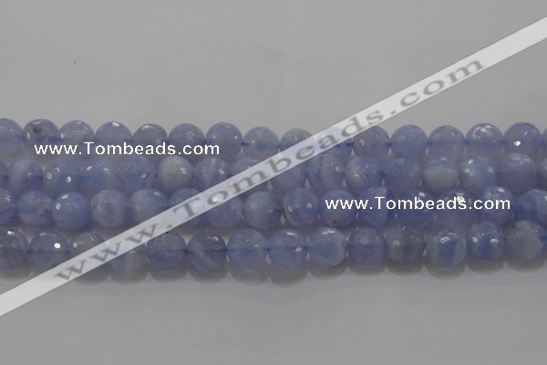 CAG5998 15.5 inches 10mm faceted round blue lace agate beads